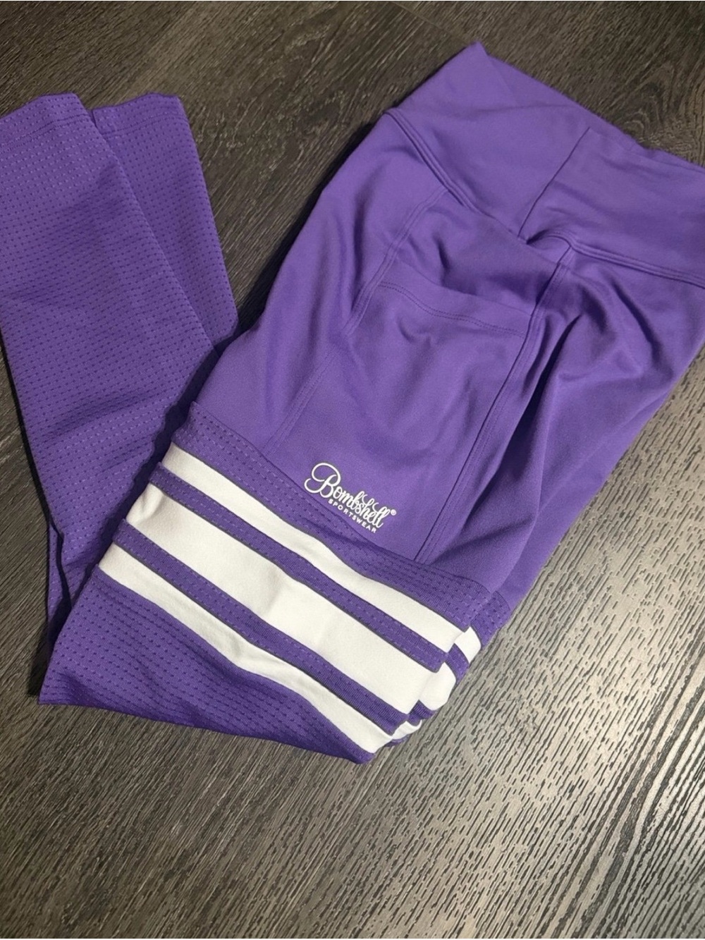 Bombshell Sportswear Purple thigh high performance